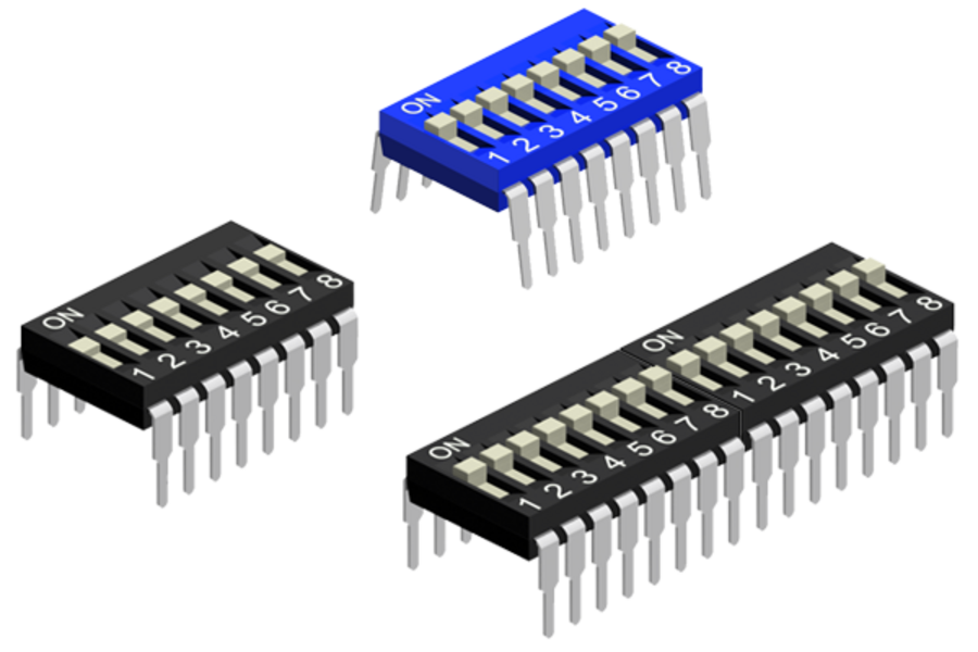 Slide Type Dip-Switch "End Stackable"