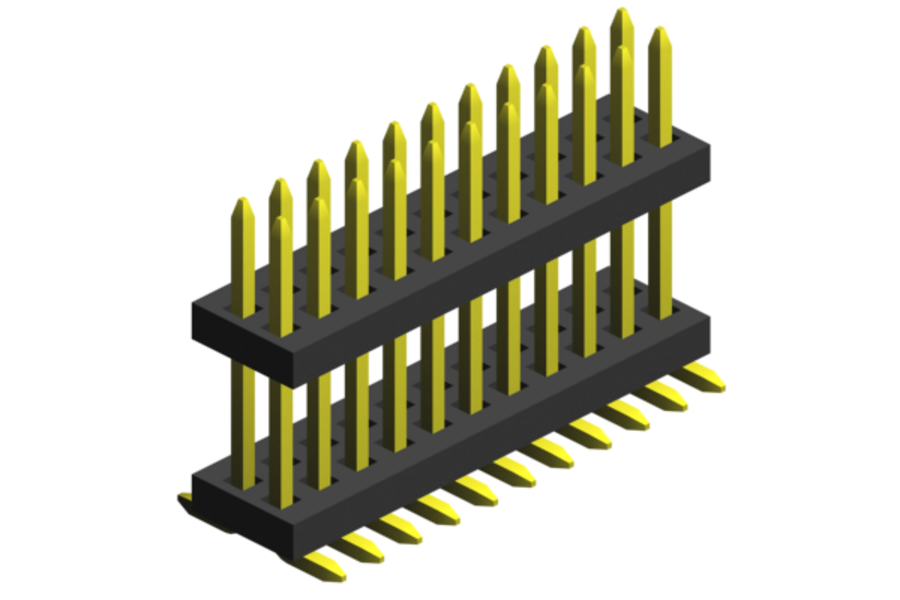 Surface-mount soldering (SMT) - "board spacer" pin headers