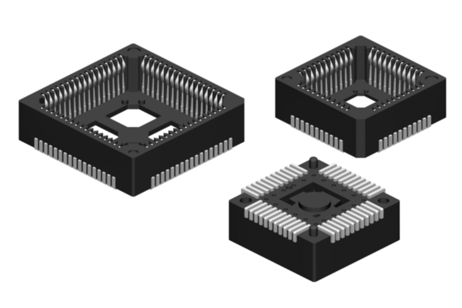 SMT - PLCC Sockets - Hi-rel Type with precision contacts